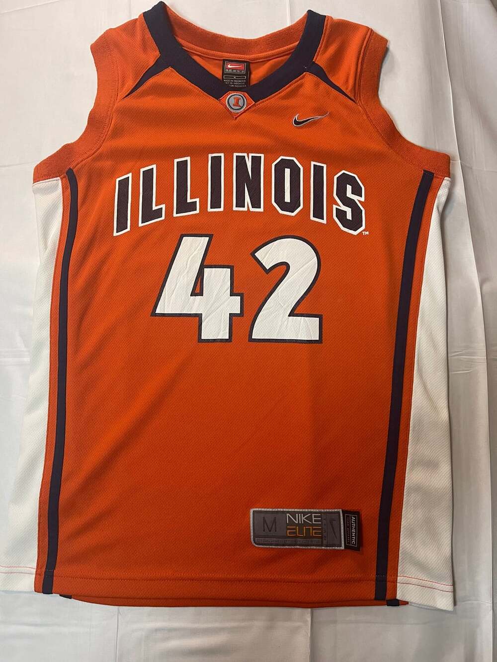 University Of Illinois Fighting Illini Nike Elite Jersey Medium #42